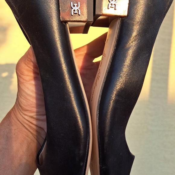 Sam Edelman loafer type shoe turquoise heel - Picture 3 of 6